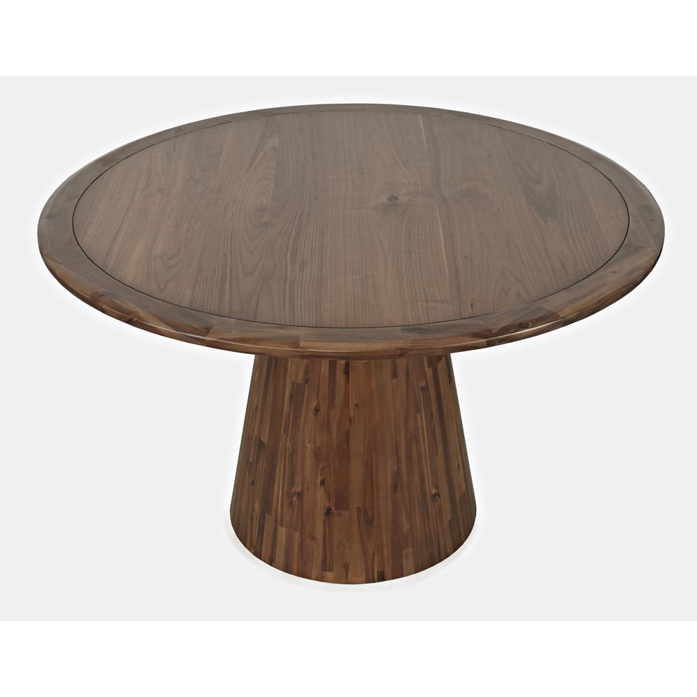 Mid-Century Modern 50" Round Pedestal Dining Table. Picture 2