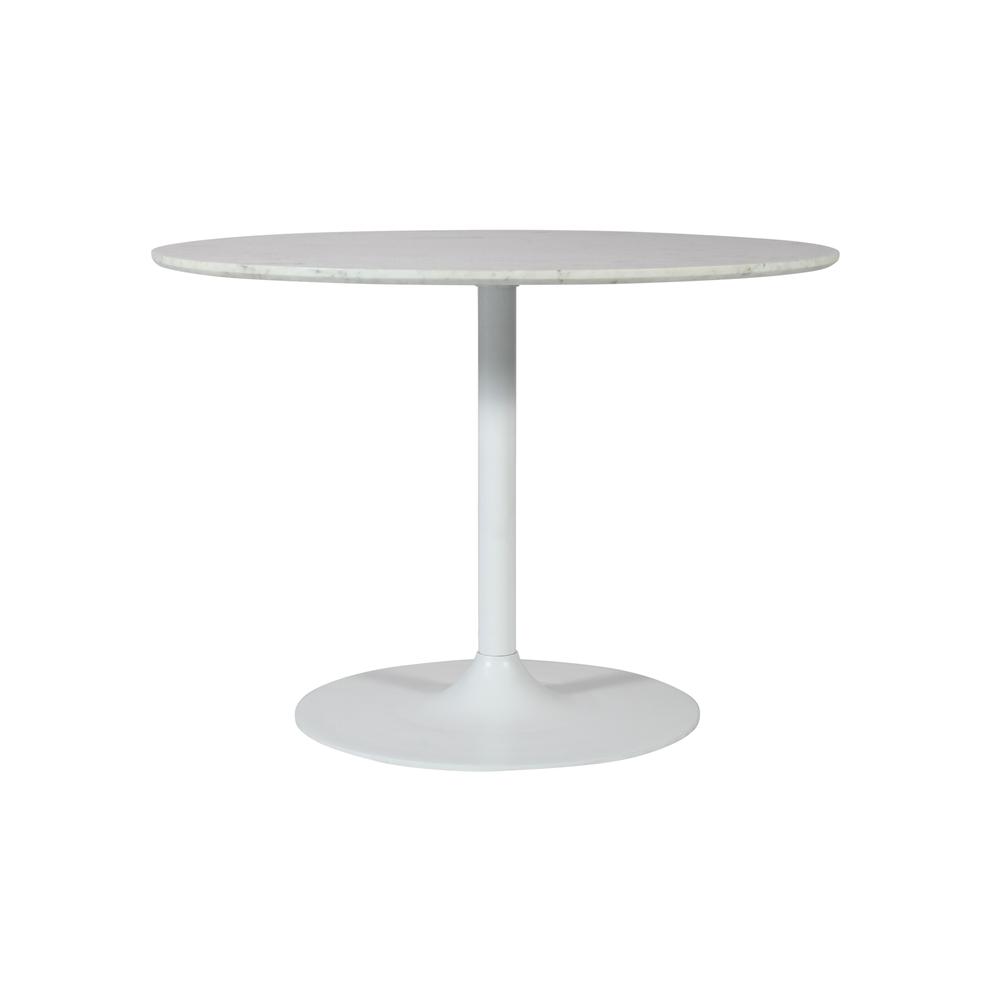 42" Modern Luxury Pedestal Round Marble Dining Table. Picture 1