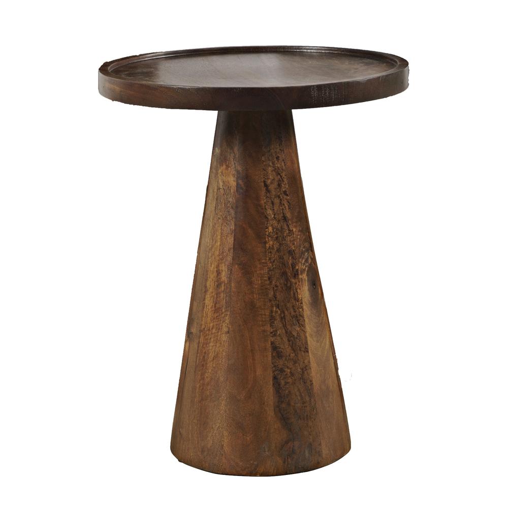 Mid-Century Modern Solid Hardwood Round Accent Tables (Set of 3). Picture 4
