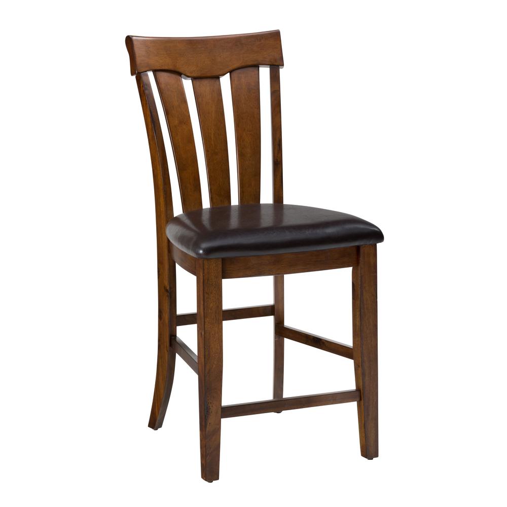 Solid Acacia Slatback Counter Stool (Set of 2). Picture 2
