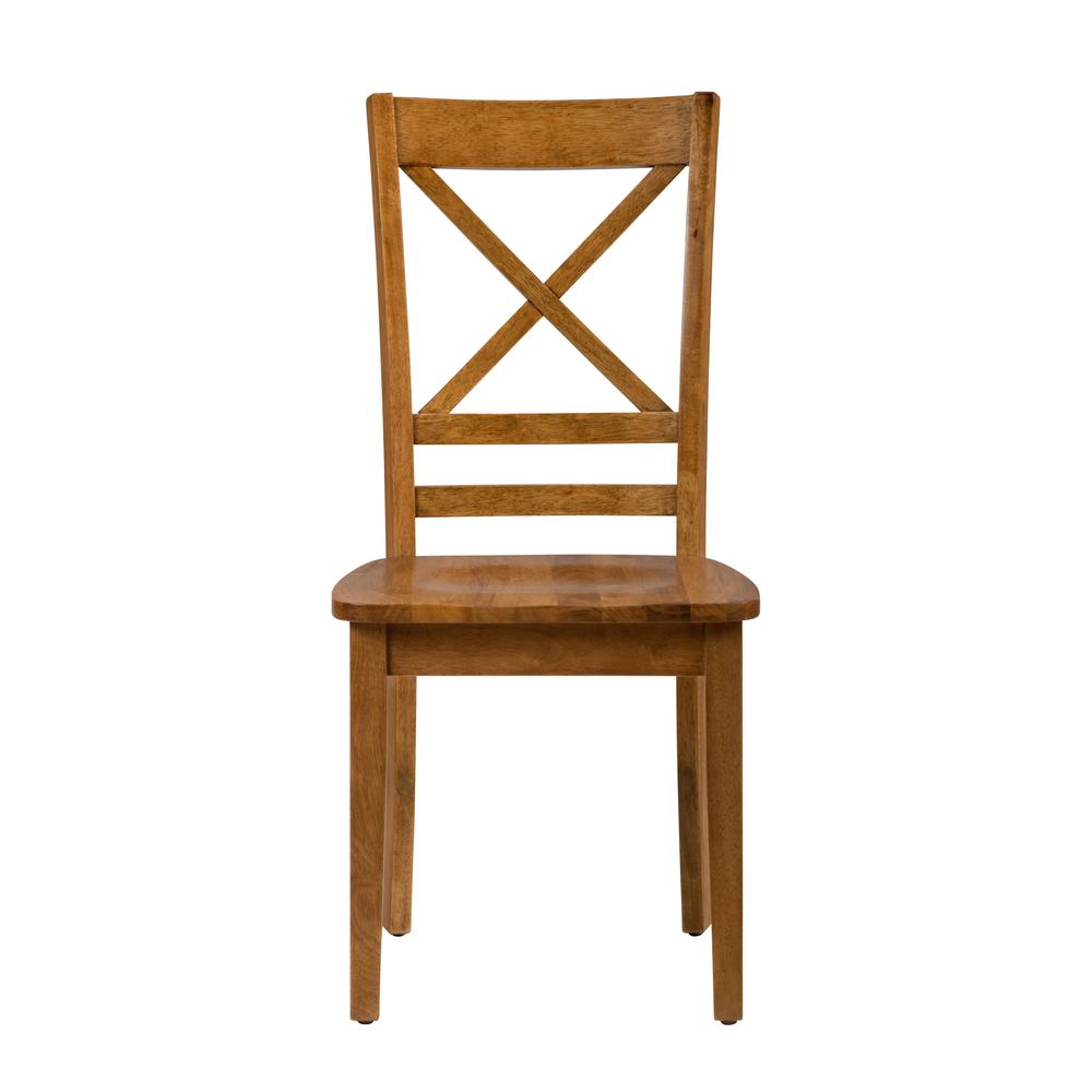 Solid Wood Classic Cross-Back Dining Chair (Set of 2). Picture 1