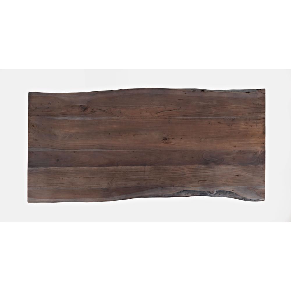 Solid Acacia 79" Modern Live Edge Dining Table. Picture 4