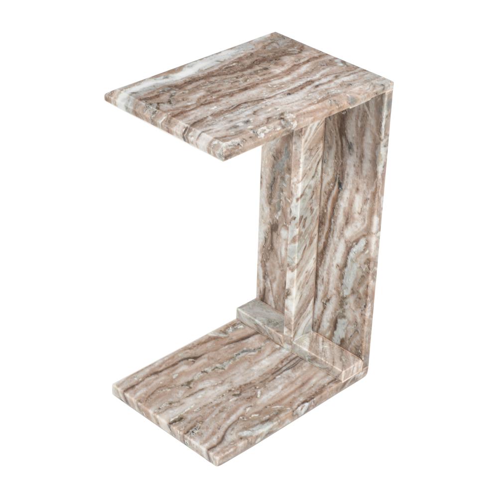 Bella Modern Luxury Solid Marble End C-Table. Picture 6