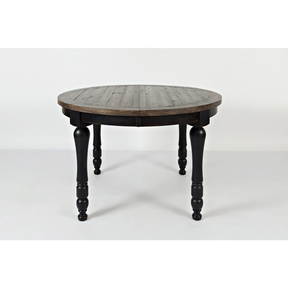 Rustic Reclaimed Pine Farmhouse Round to Oval 66" Dining Table. Picture 7
