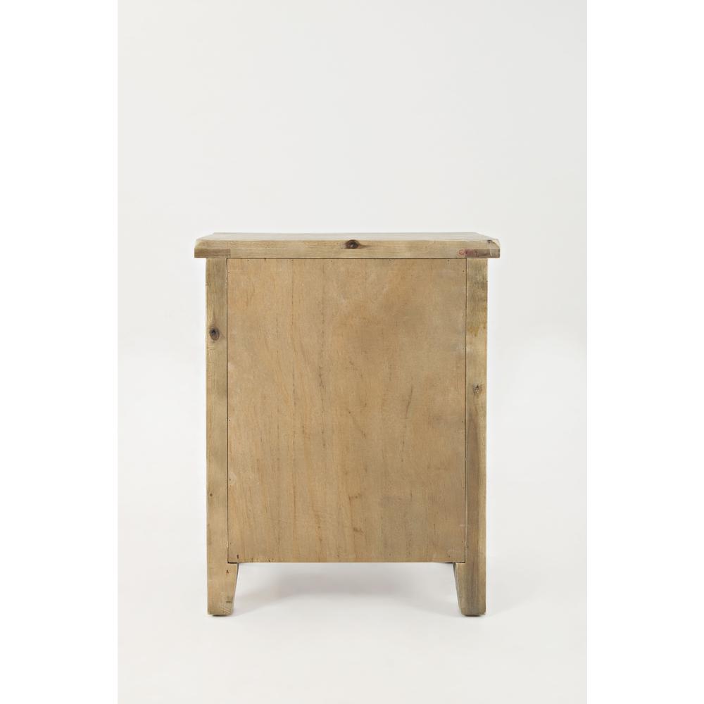 Rustic Farmhouse Distressed Acacia Accent Table. Picture 5