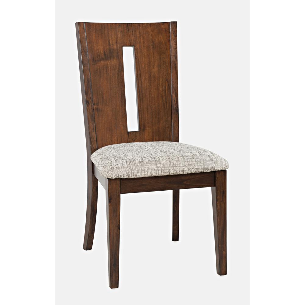 Contemporary Slotback Upholstered Dining Chair (Set of 2). Picture 3