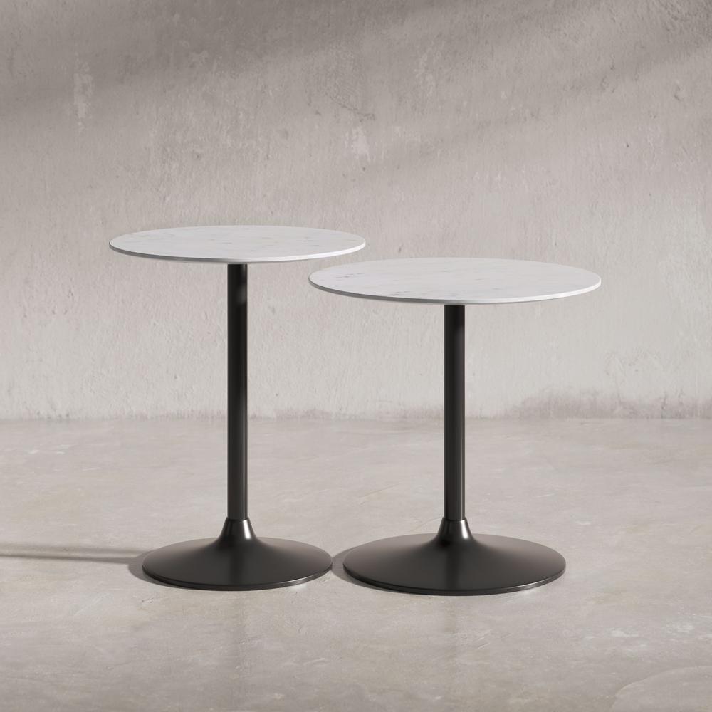 arble and Iron Modern Luxury Accent Tables (Set of 2). Picture 11