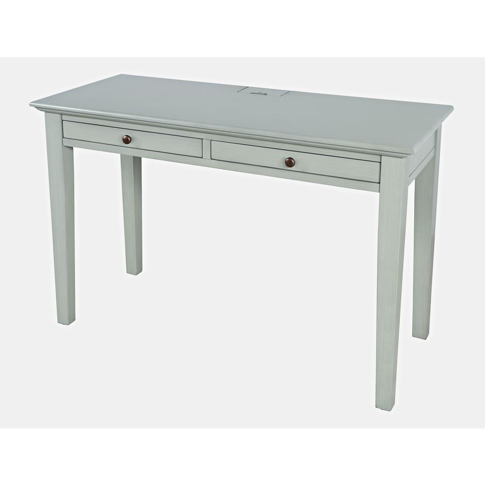Modern Farmhouse 48" Two Drawer USB Charging Desk. Picture 2