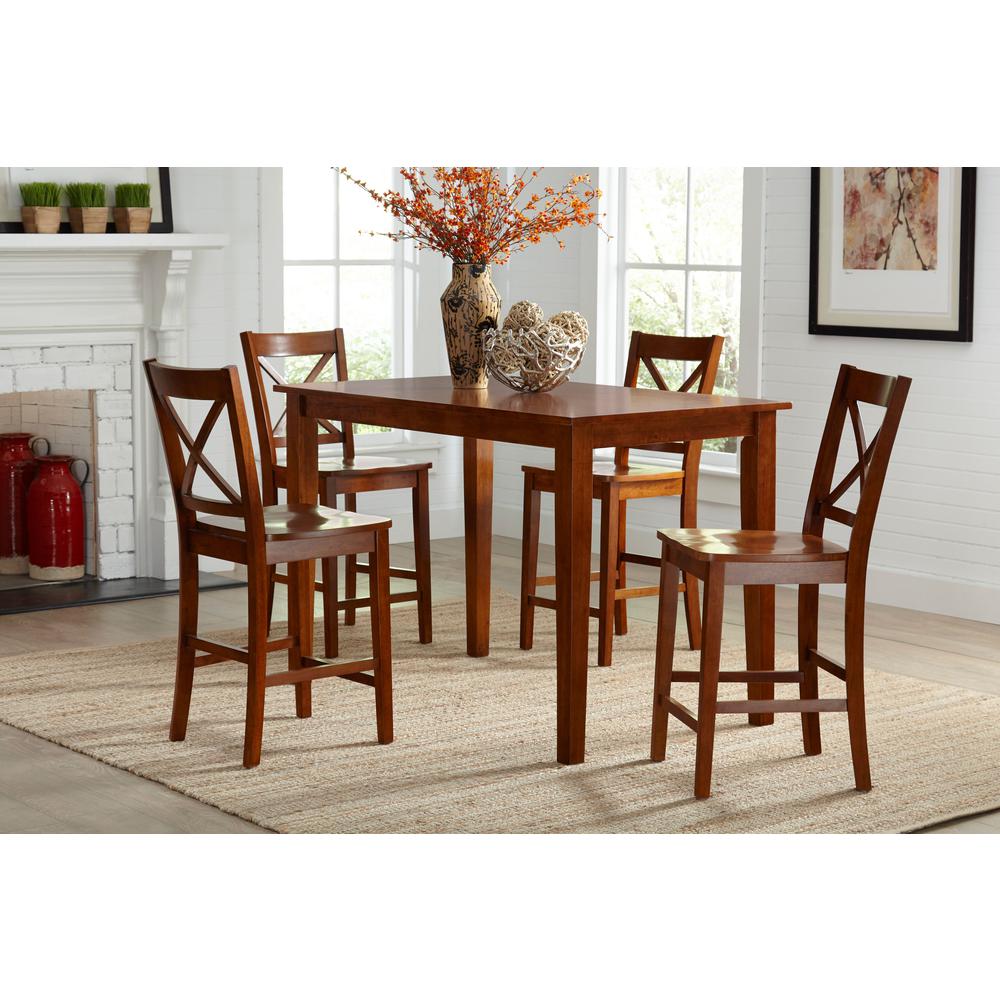 Solid Wood Classic X-Back Stool (Set of 2). Picture 7