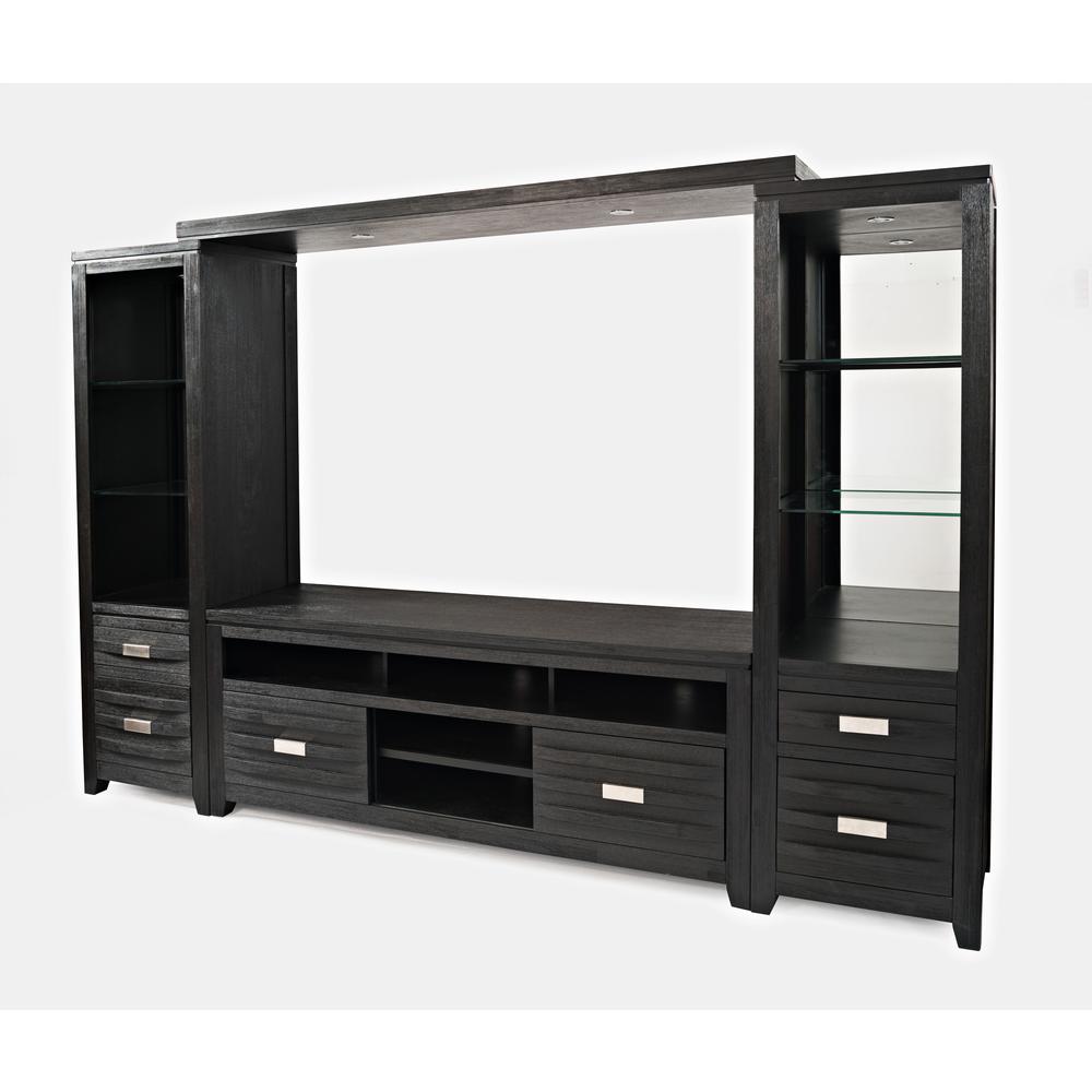 Contemporary Entertainment Center with 70'' TV Console and LED Lights. Picture 2