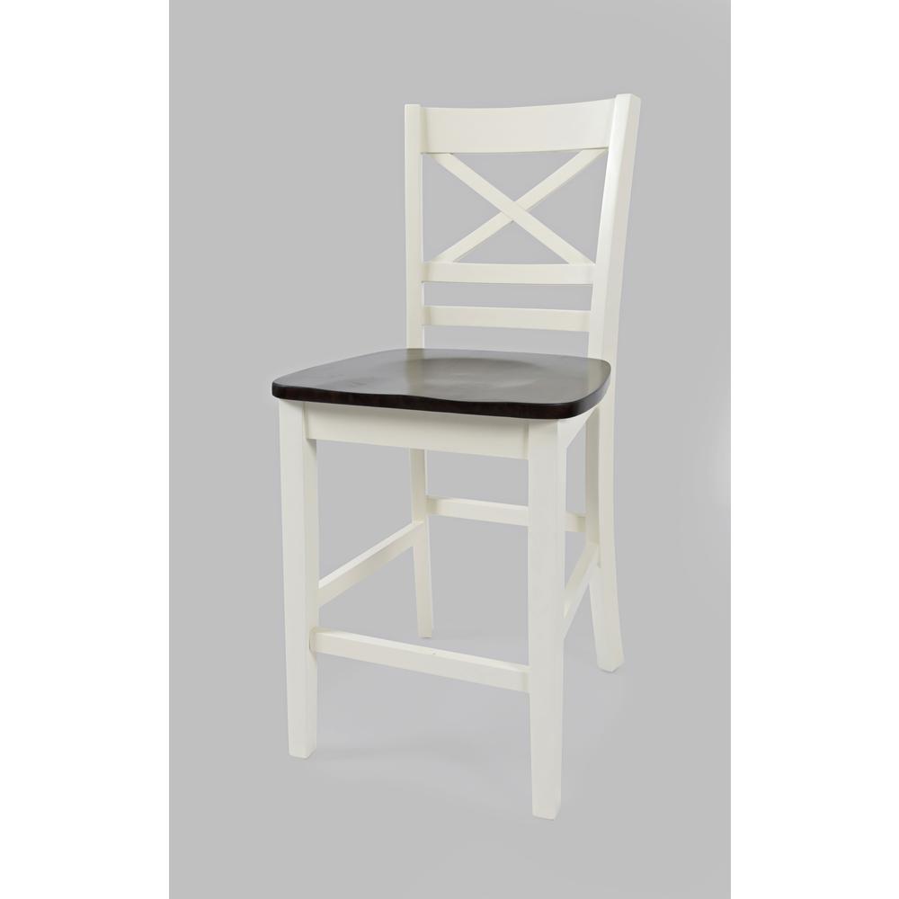 Solid Acacia Farmhouse X Back Stool (Set of 2). Picture 2