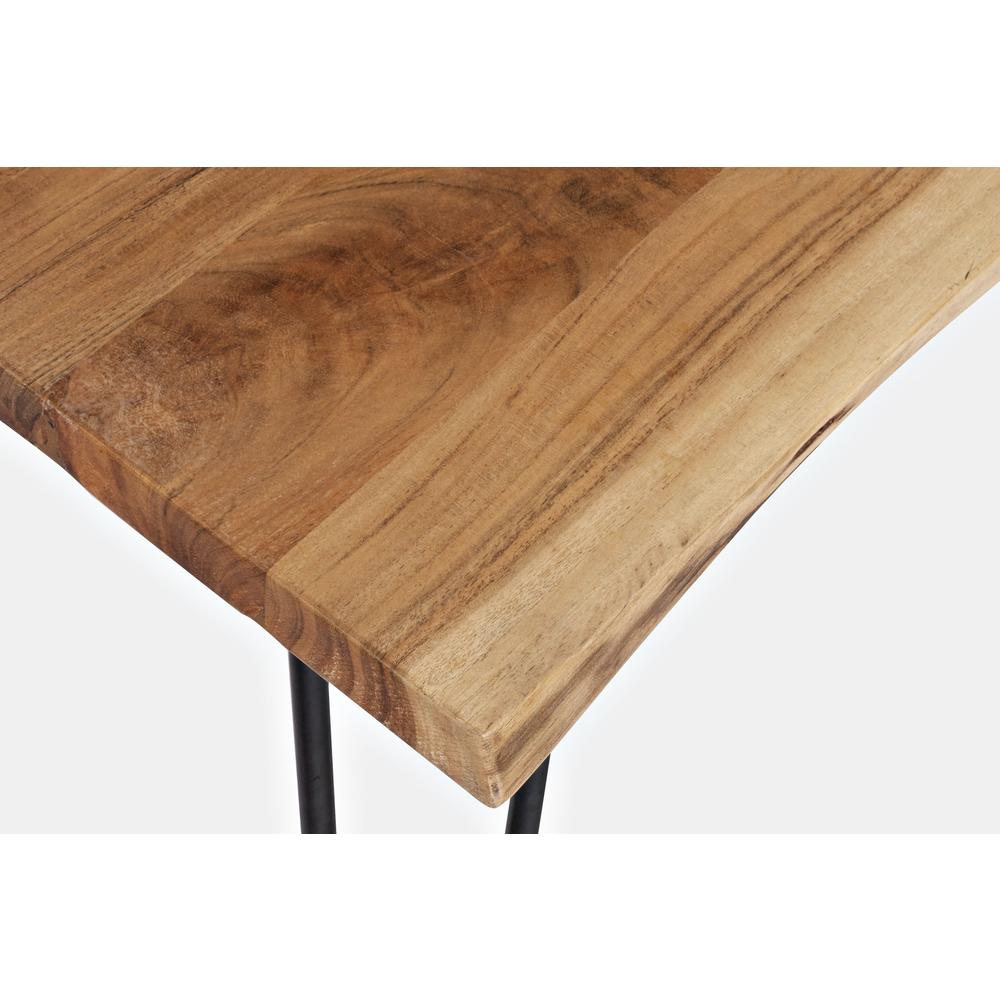 Solid Acacia 79" Modern Live Edge Dining Table. Picture 4