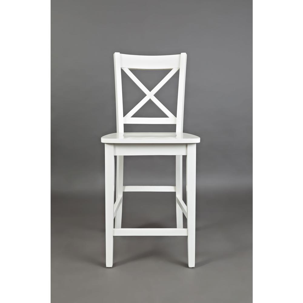 Solid Wood Classic X-Back Stool (Set of 2). Picture 1