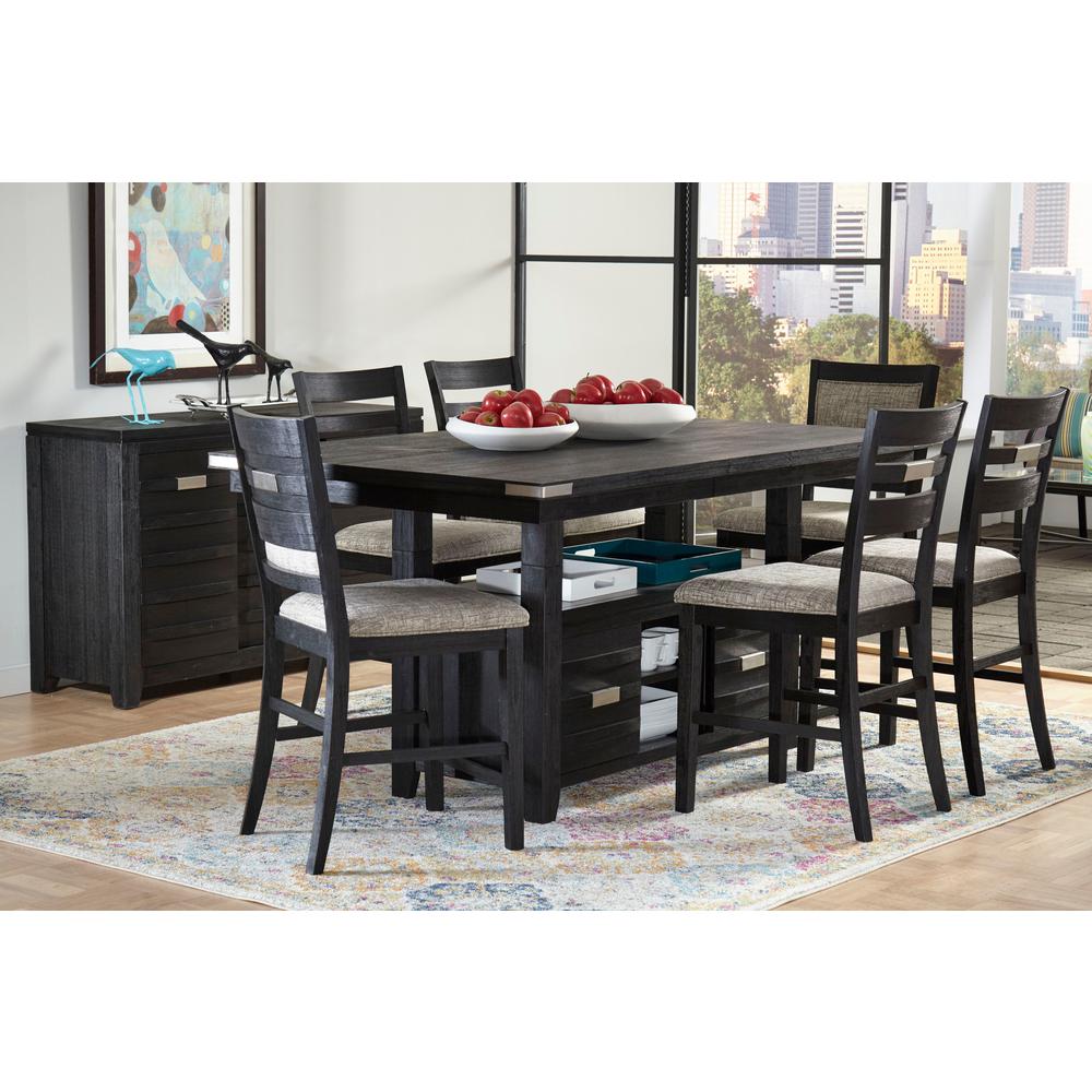 Contemporary Rectangle Dining Table with Adjustable Height. Picture 5