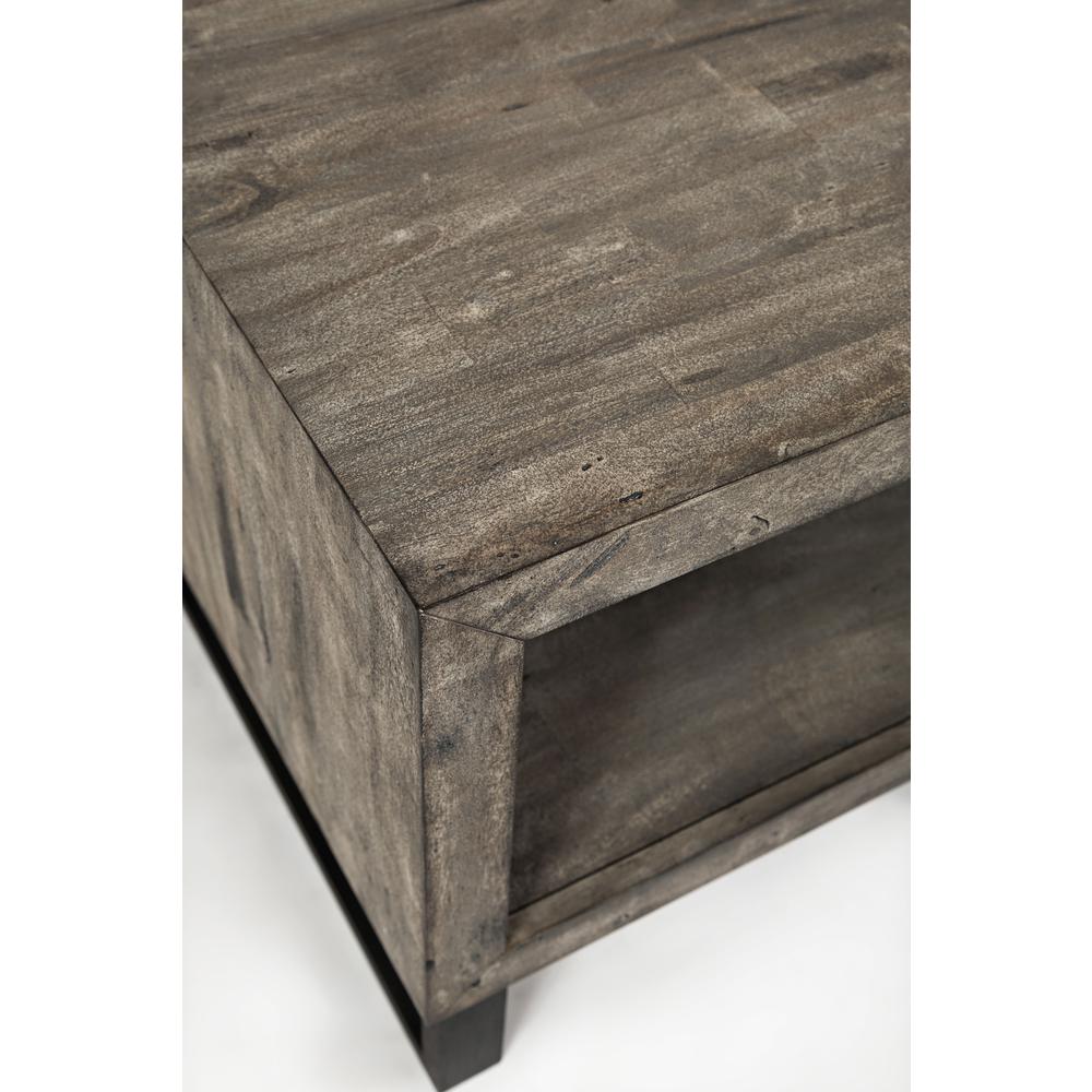 Modern Distressed Solid Wood End Table. Picture 5