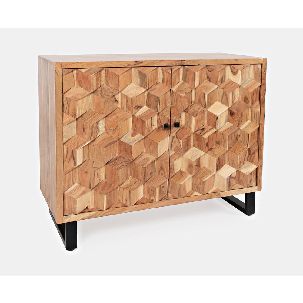 Modern Abstract Cube Style Accent Cabinet. Picture 3