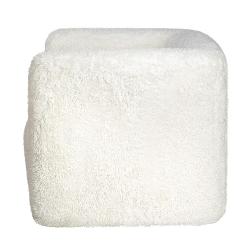 Luxury Plush Faux Fur Upholstered Swivel Accent Chair. Picture 5