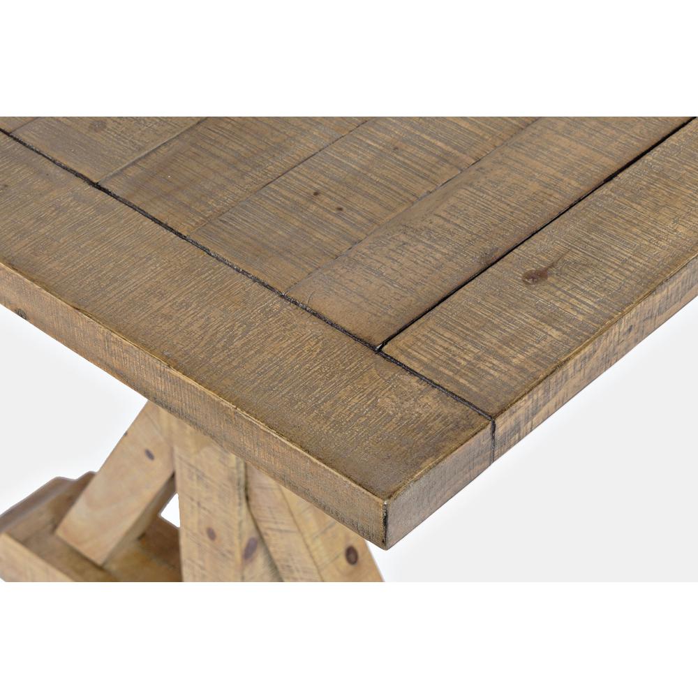 Modern Rustic Solid Pine Extension 78" Dining Table. Picture 4