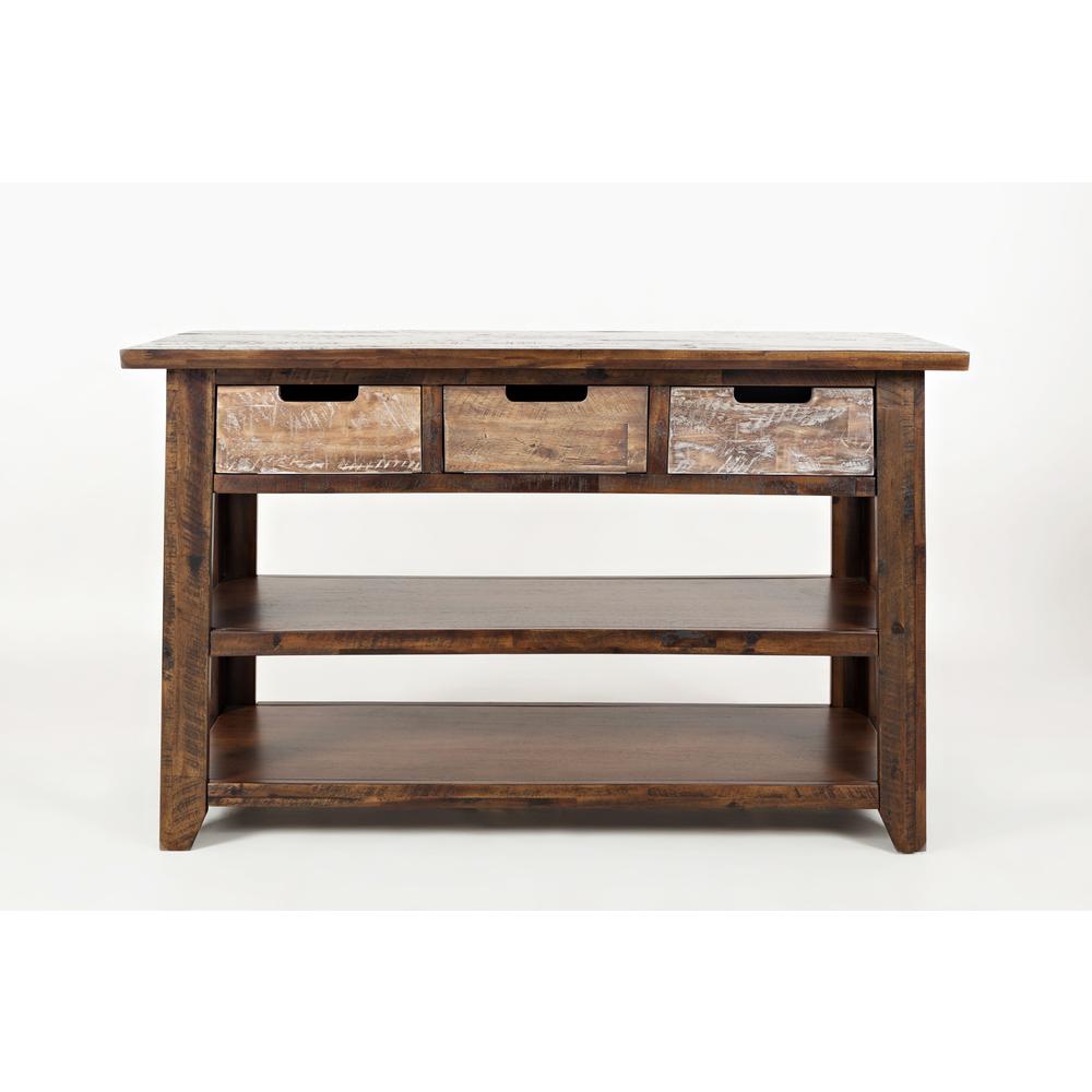 Rustic Solid Acacia 50" Sofa Table. Picture 7