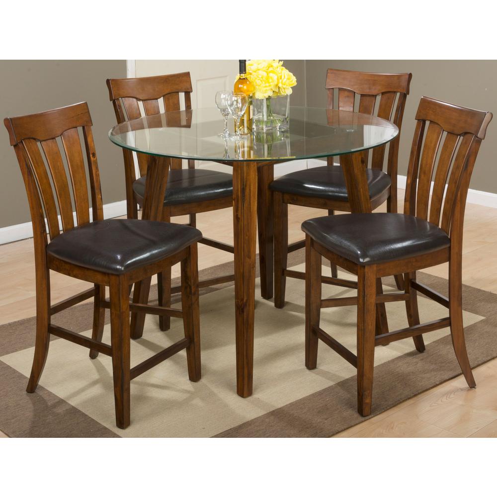 Solid Acacia Slatback Counter Stool (Set of 2). Picture 4