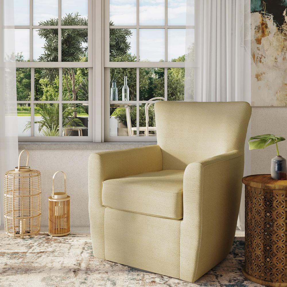 Contemporary Traditional Swivel Accent Chair. Picture 8