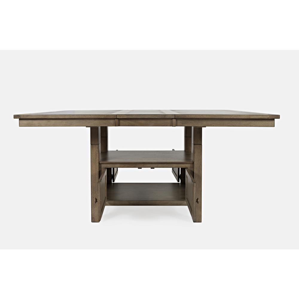 Modern 74'' Storage Dining Table with Tile Inlay and Adjustable Height. Picture 1