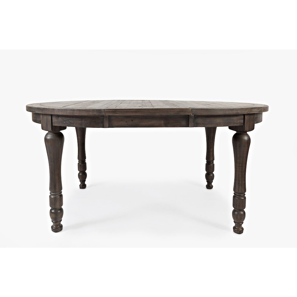 Madison County Rustic Reclaimed Pine Farmhouse Round to Oval 66" Dining Table. Picture 1