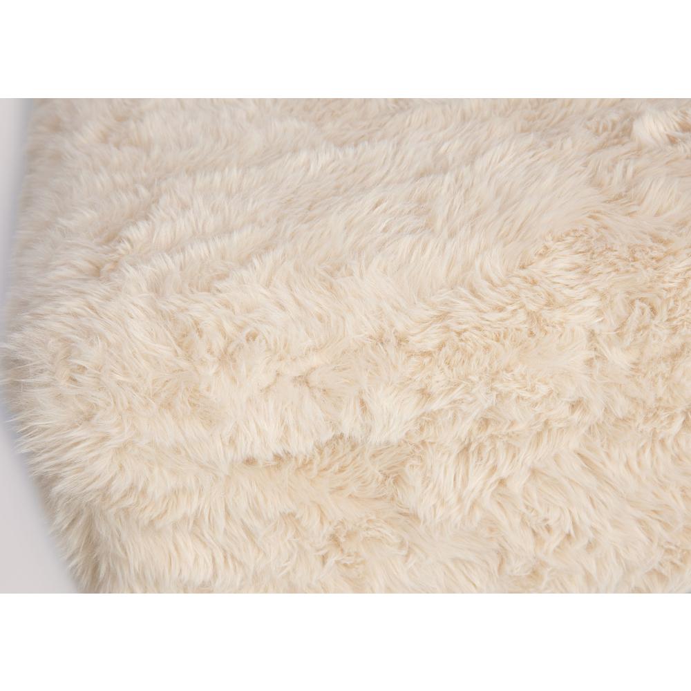 Luxury Plush Faux Fur Upholstered Storage Bench. Picture 3