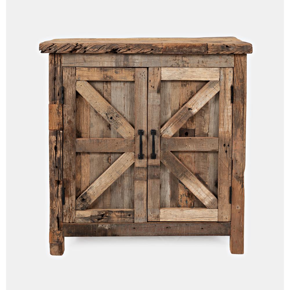 Rustic Reclaimed Wood 32" Accent Cabinet. Picture 1