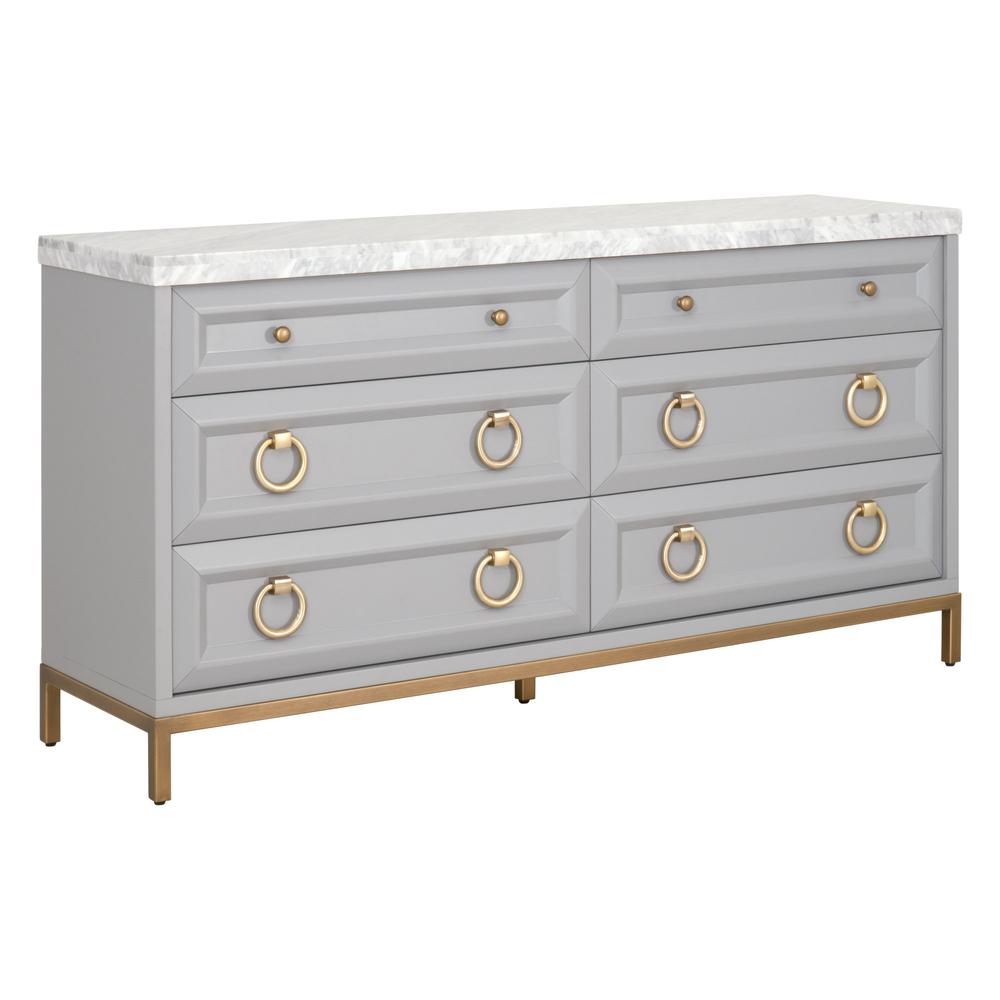 Azure Carrera 6 Drawer Double Dresser. Picture 3