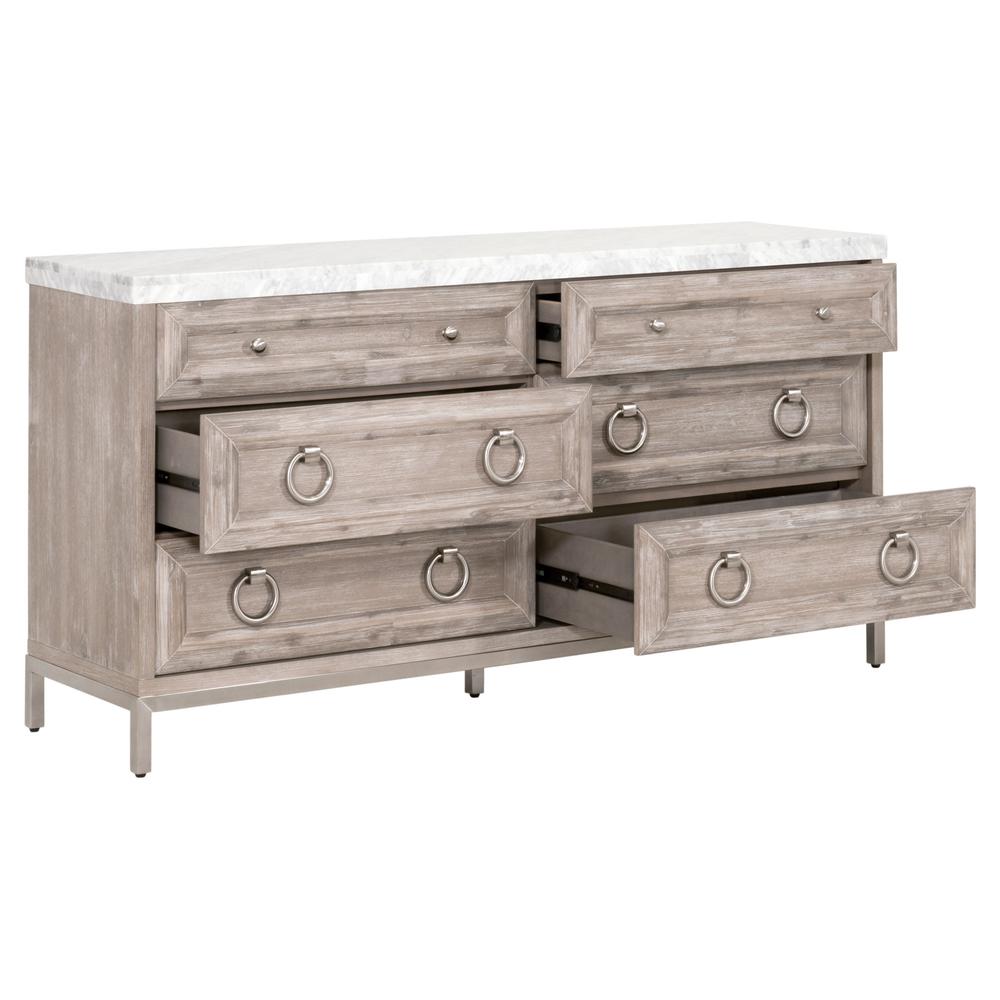 Azure Carrera 6-Drawer Double Dresser. Picture 4
