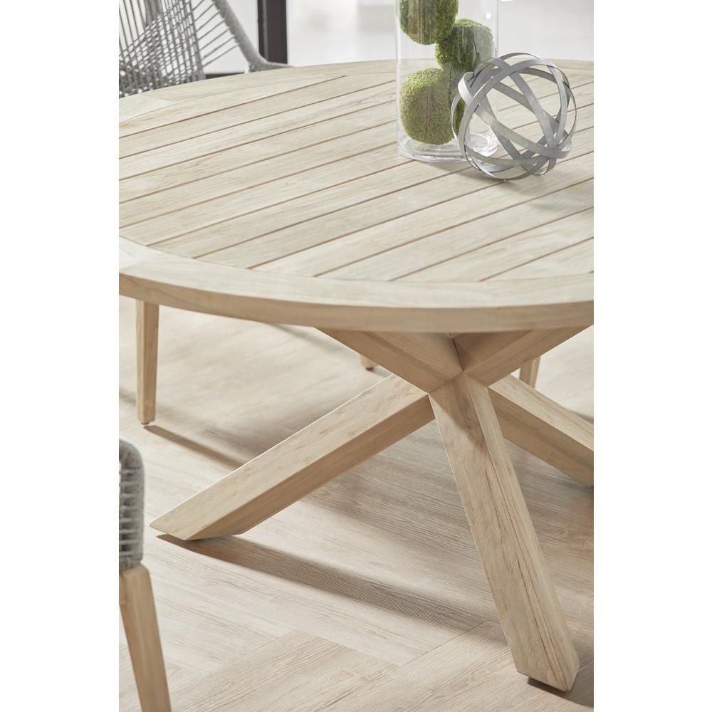 Boca Outdoor 63" Round Dining Table. Picture 10