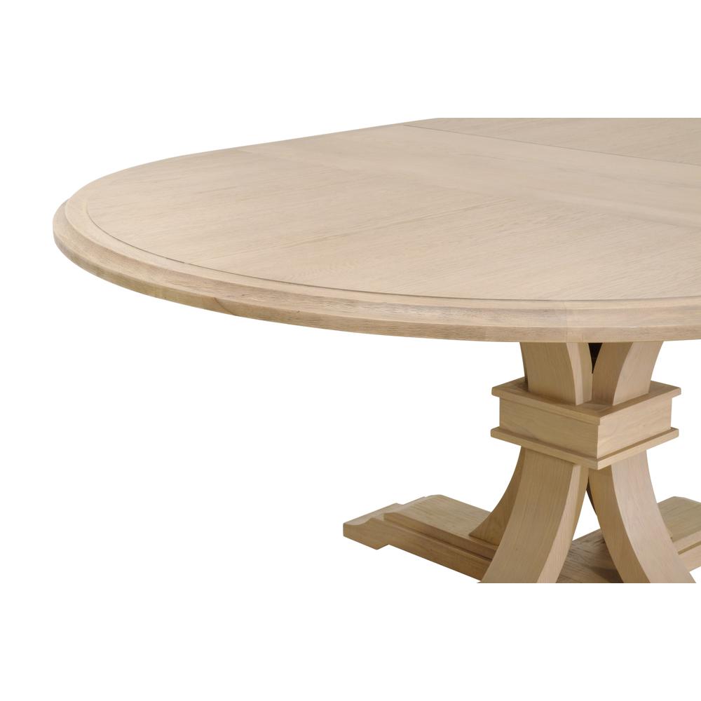 Devon 54" Round Extension Dining Table. Picture 6