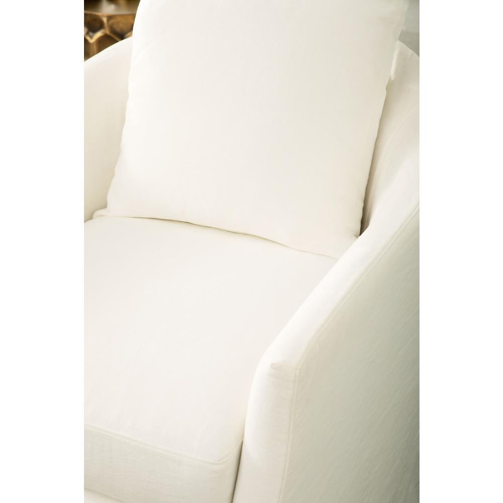 Faye Slipcover Swivel Club Chair. Picture 7