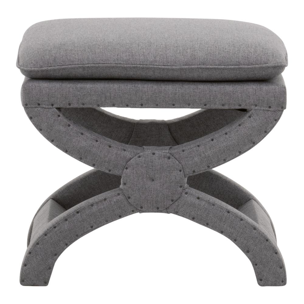 Gaston Ottoman in Early Gray. Picture 1