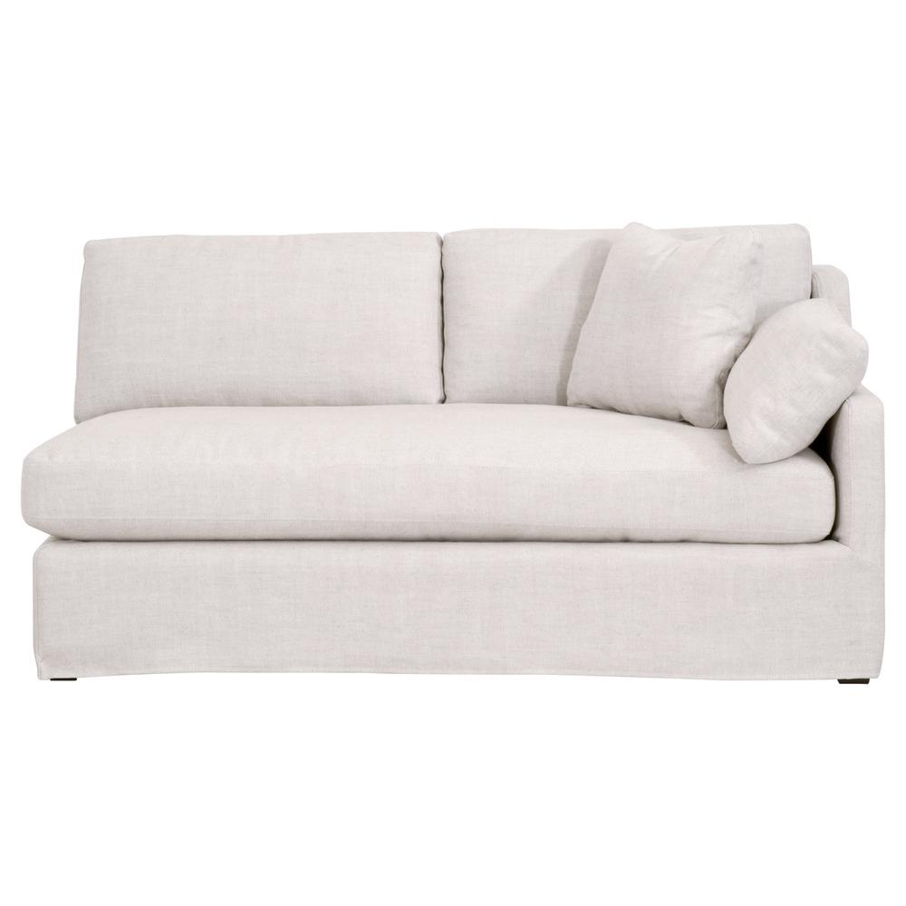 Lena Modular Slope Arm Slipcover 2-Seat Right Arm Sofa. The main picture.