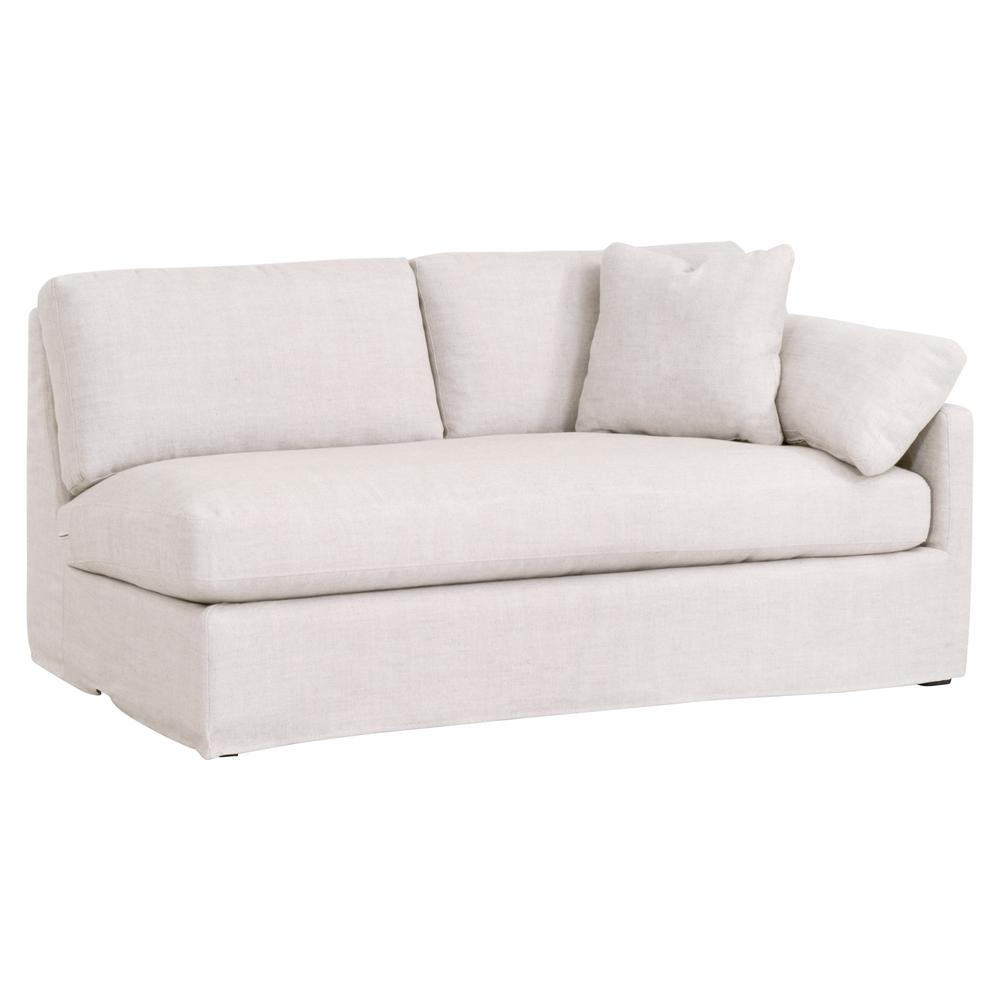 Lena Modular Slope Arm Slipcover 2-Seat Right Arm Sofa. Picture 3