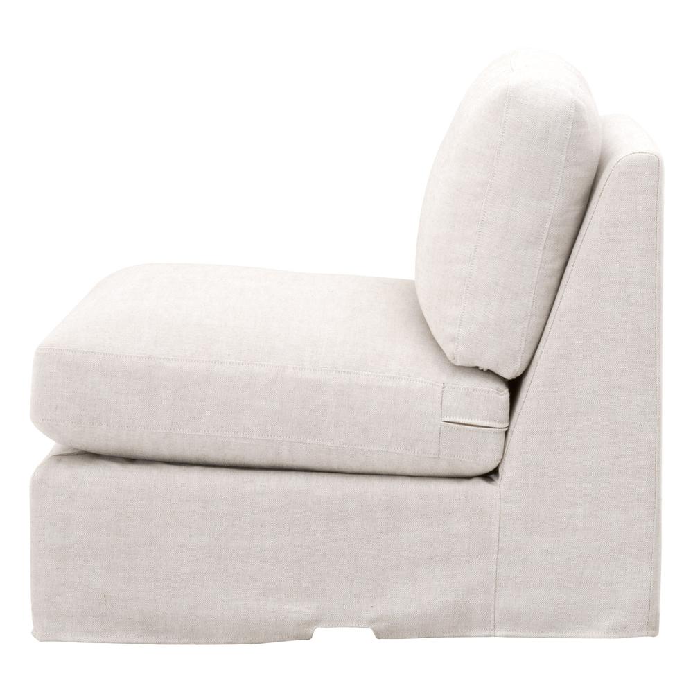 Lena Modular Slope Arm Slipcover 1-Seat Armless Chair. Picture 3