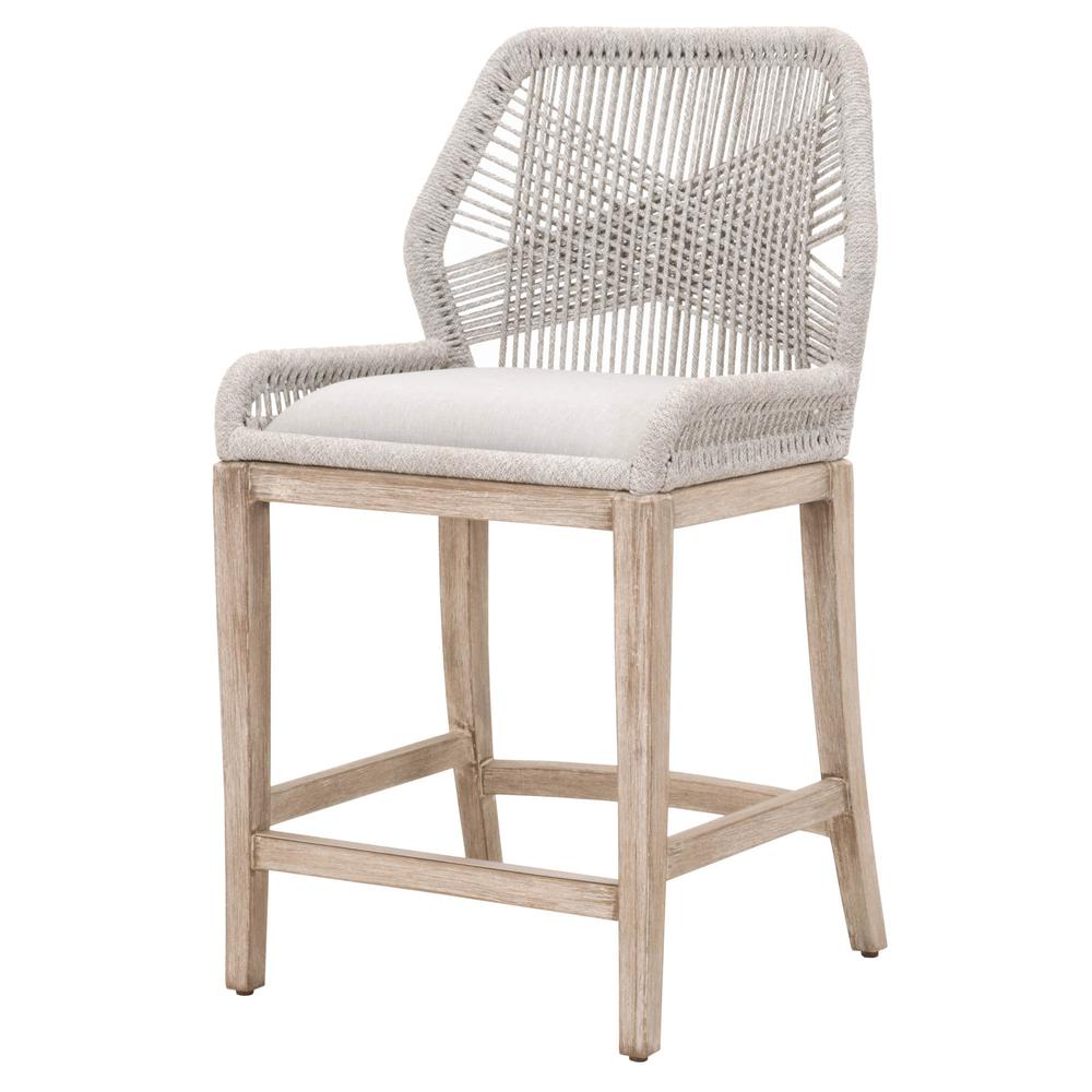 Natural Gray Woven Rope Counter Stool, Belen Kox. Picture 2