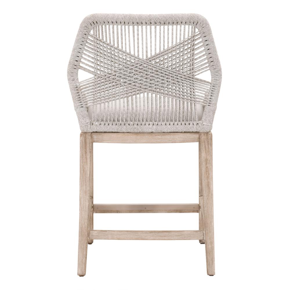 Natural Gray Woven Rope Counter Stool, Belen Kox. Picture 5