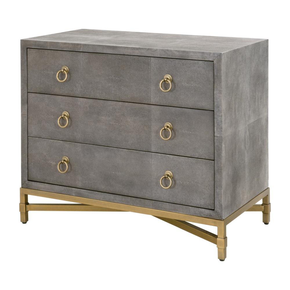 Strand Shagreen 3-Drawer Nightstand. Picture 3