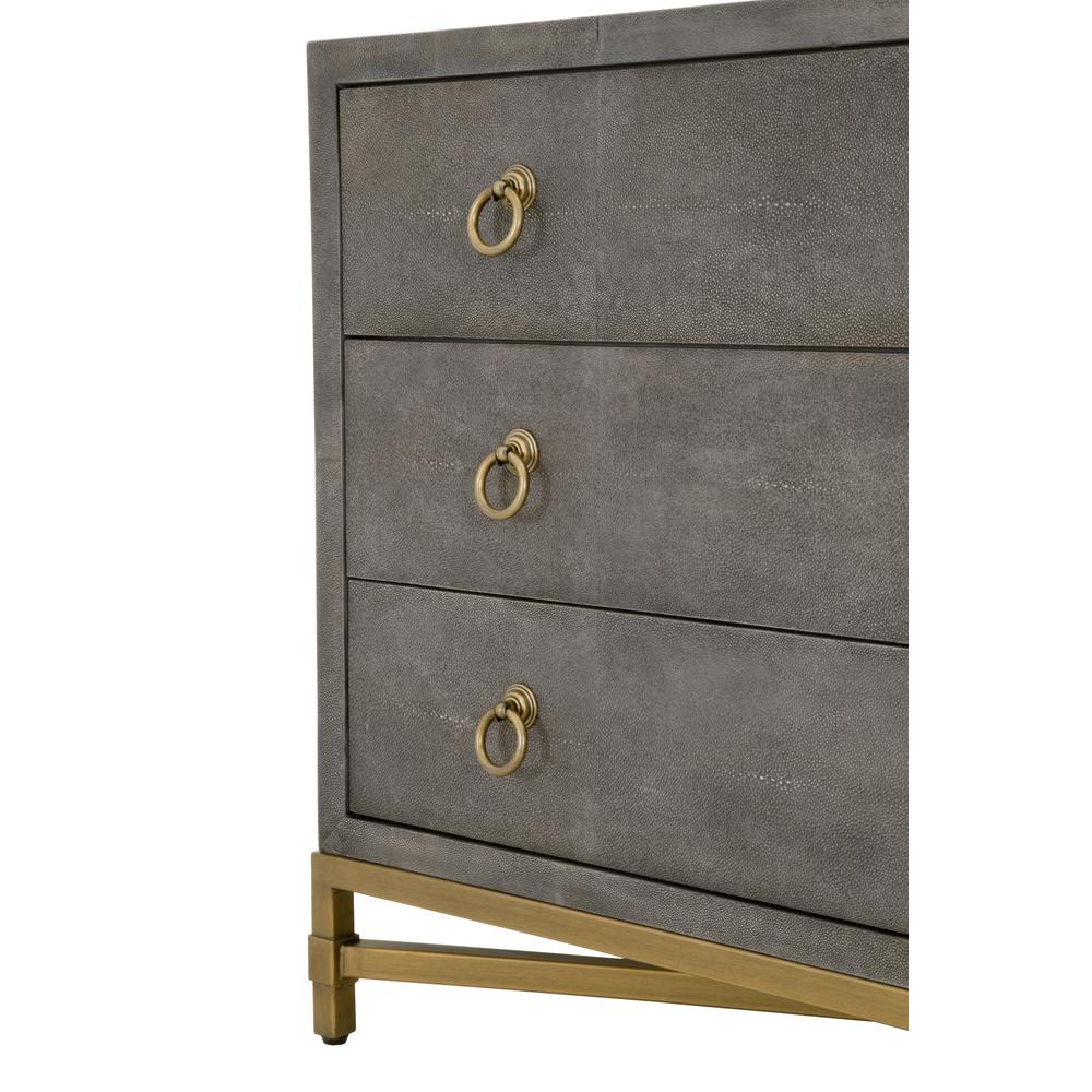 Strand Shagreen 3-Drawer Nightstand. Picture 6