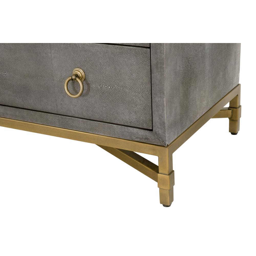Strand Shagreen 3-Drawer Nightstand. Picture 7