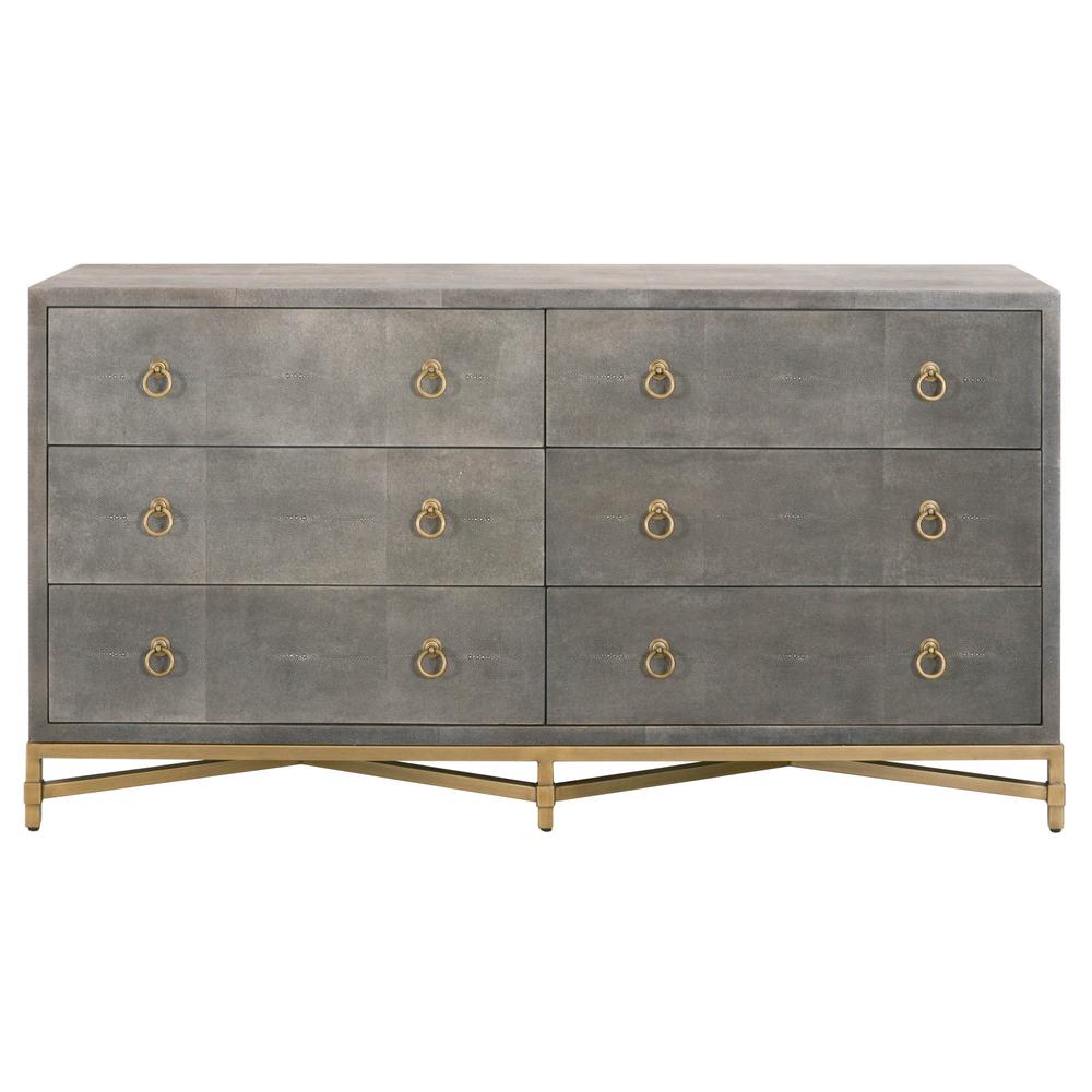 Strand Shagreen 6-Drawer Double Dresser. Picture 1