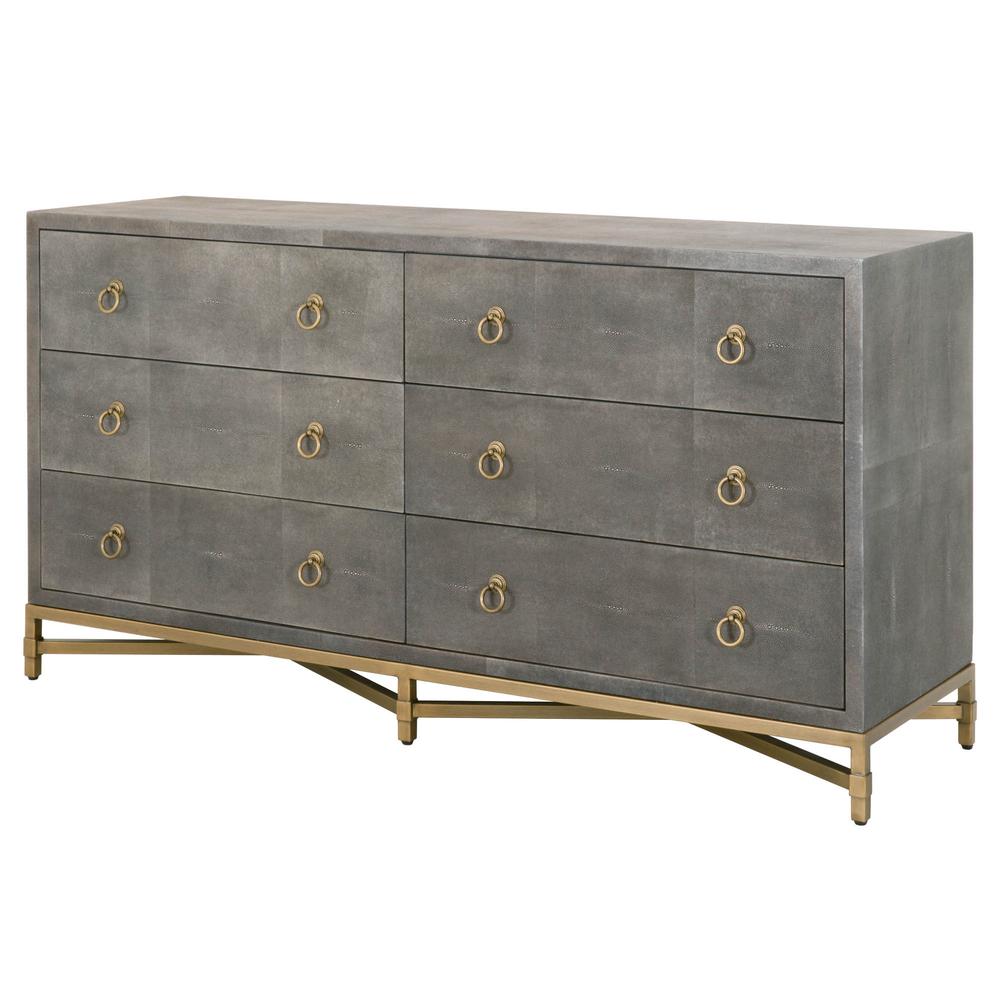 Strand Shagreen 6-Drawer Double Dresser. Picture 3