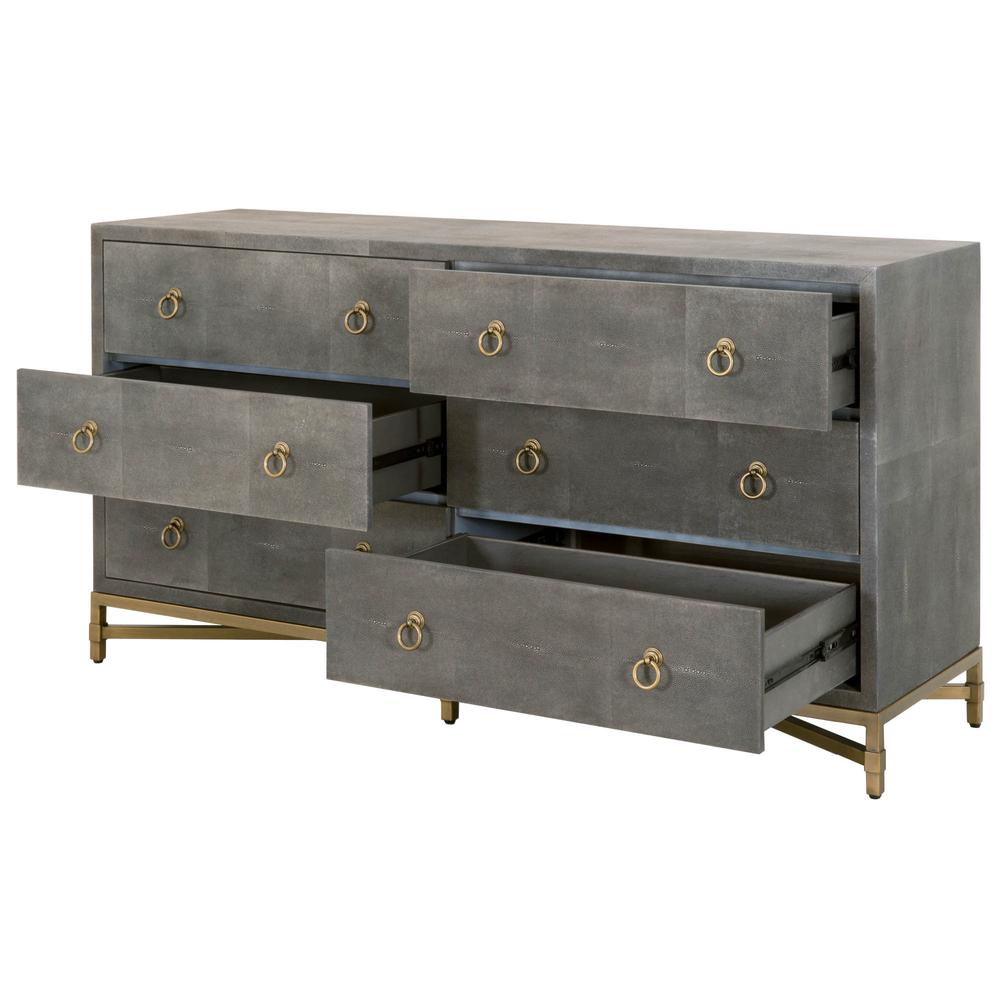 Strand Shagreen 6-Drawer Double Dresser. Picture 4