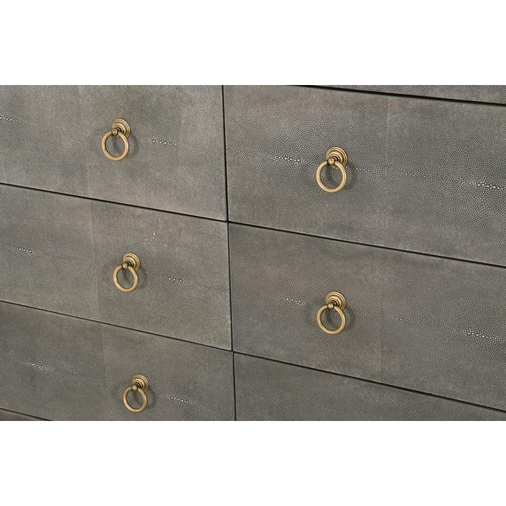 Strand Shagreen 6-Drawer Double Dresser. Picture 8