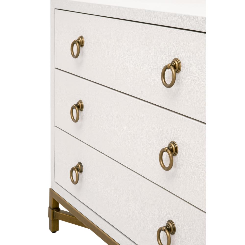 Strand Shagreen 3-Drawer Nightstand. Picture 8