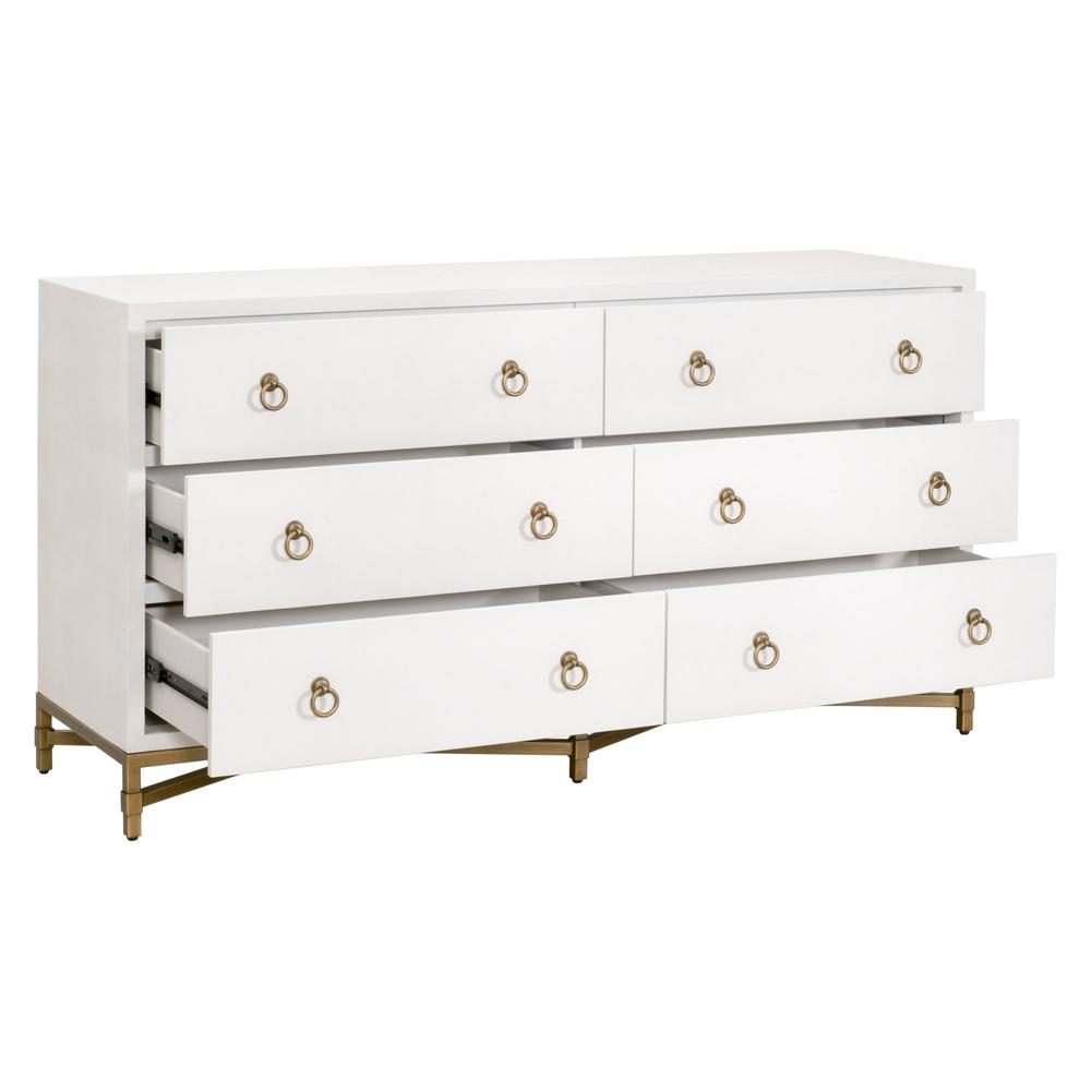 Strand Shagreen 6-Drawer Double Dresser. Picture 5