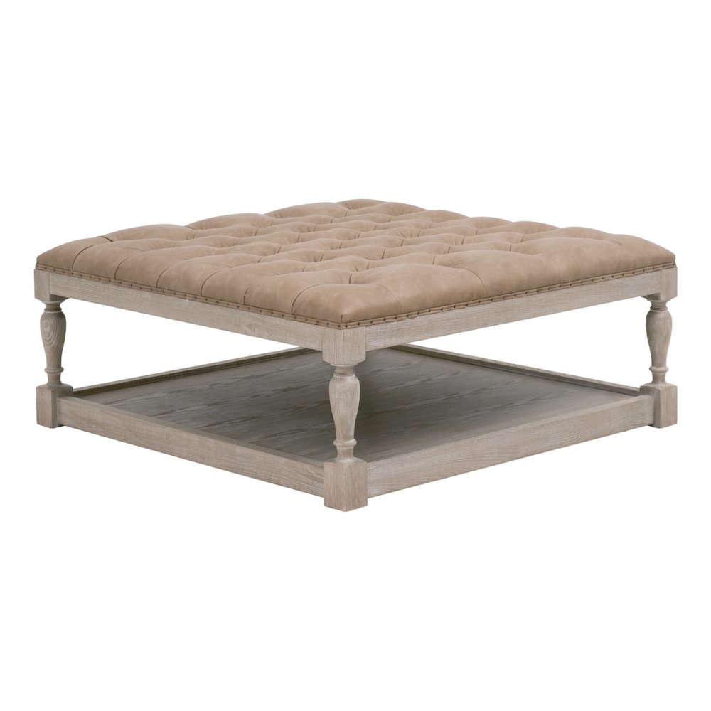 Essentials For Living Townsend Tufted Upholstered Coffee Table. Picture 3